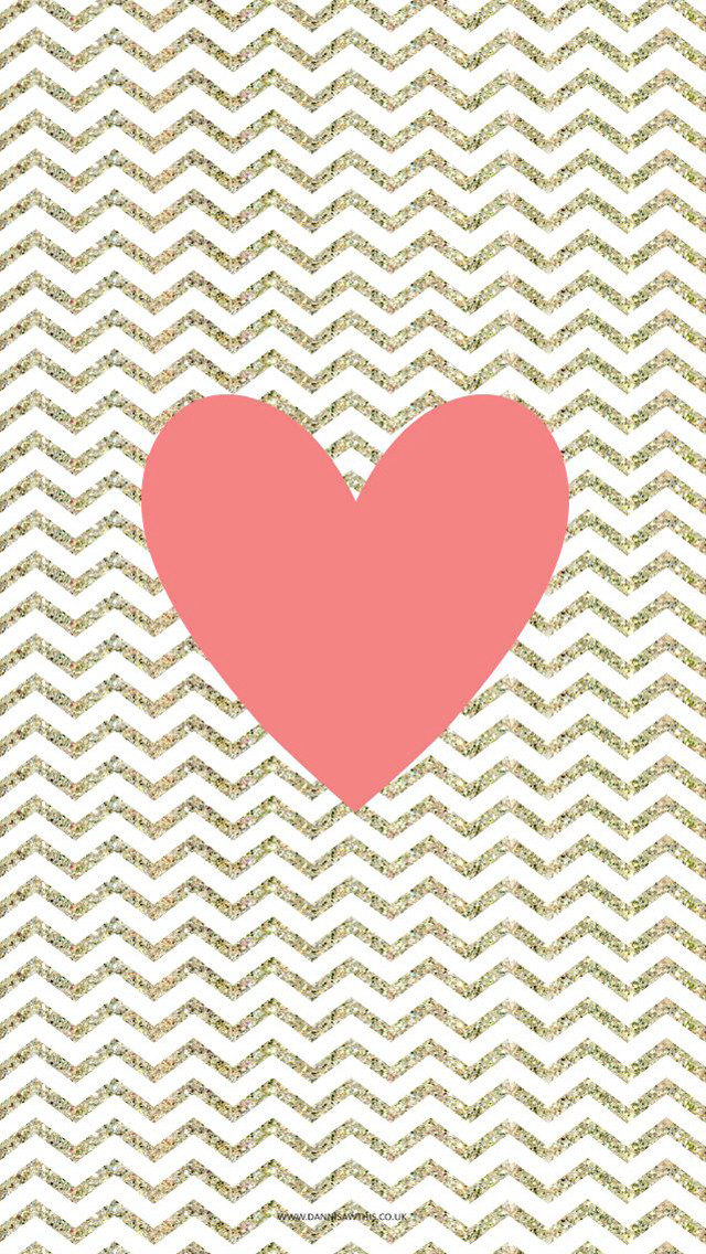 Heart chevron background pink heart free wallpaper for mobile - medium preview image