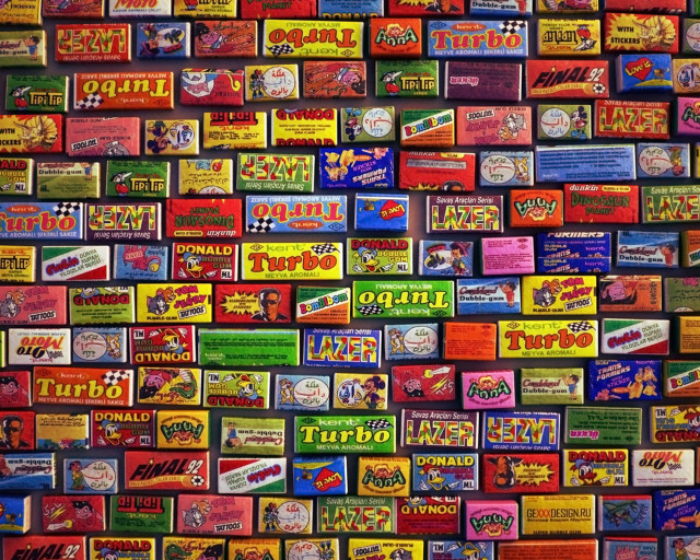 Tupperware candy wall popart maximalism free wallpaper for desktop - medium preview image