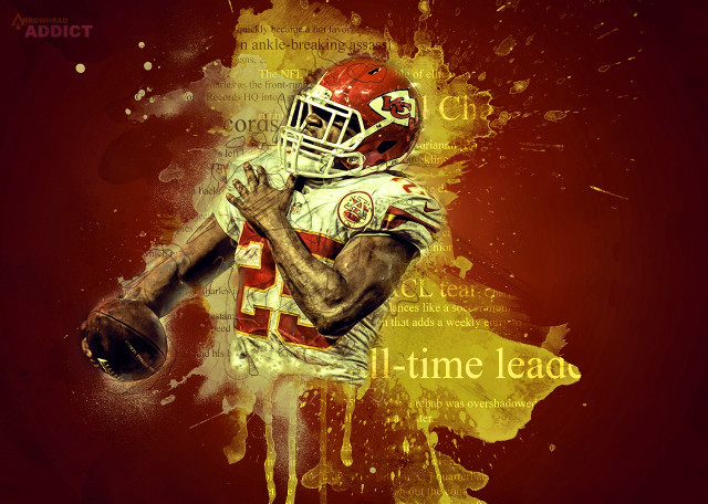 Football player holding football red free wallpaper for desktop - medium preview image
