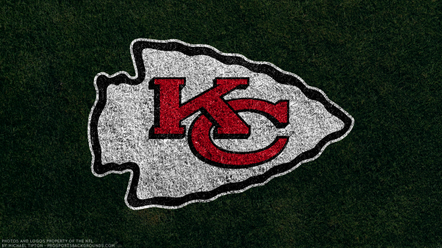 Chiefs logo grass black background free wallpaper for desktop - medium preview image