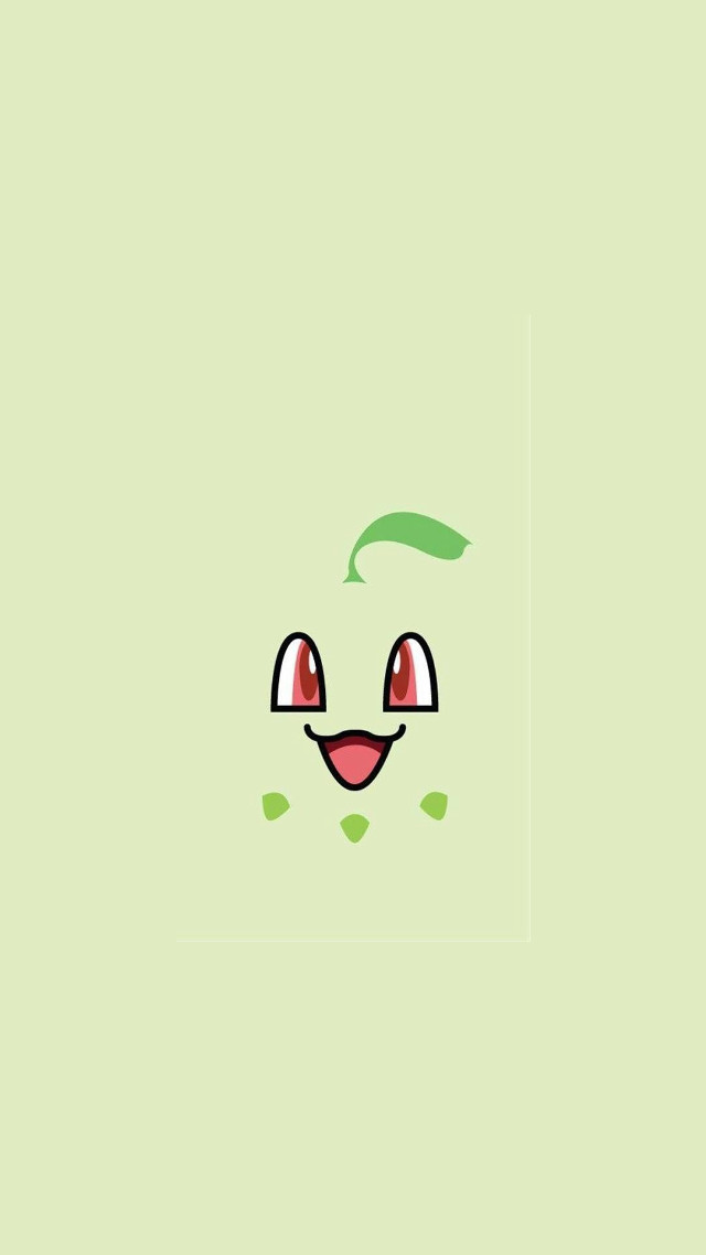 Green background face eyes red free wallpaper for mobile - medium preview image