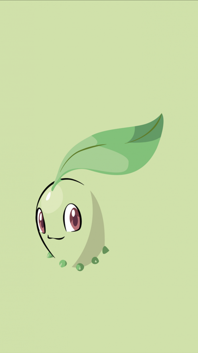 Green leaf with face side free wallpaper for mobile - medium preview image