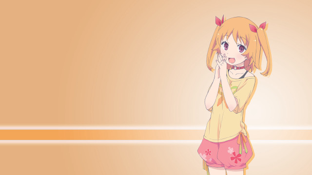 Girl yellow shirt pink skirt #2 free wallpaper for desktop - medium preview image