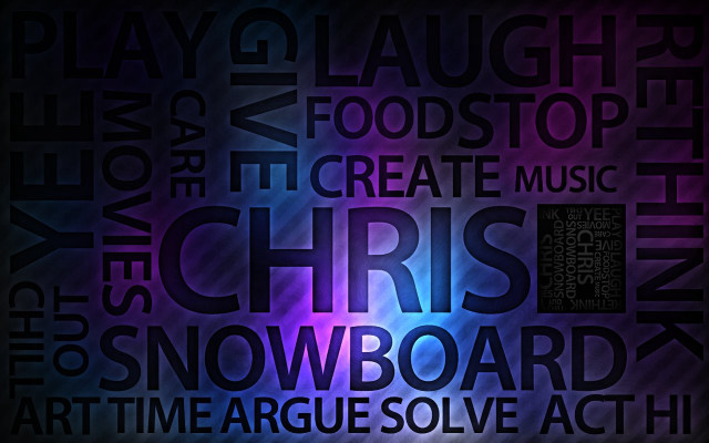 Music album song words cloud free wallpaper for desktop - medium preview image