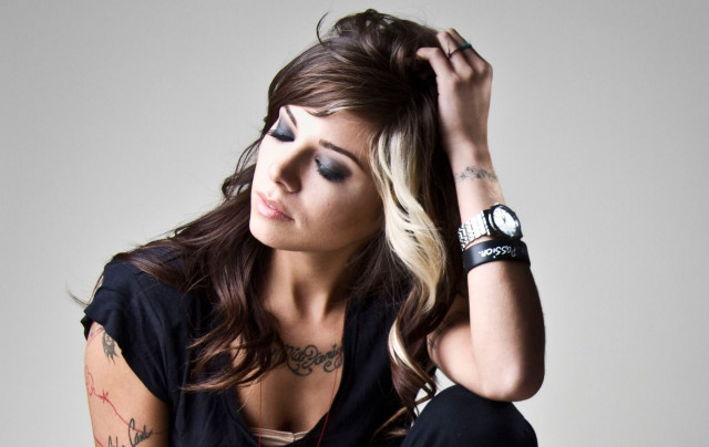 Woman tattoos watch black shirt free wallpaper for desktop - medium preview image
