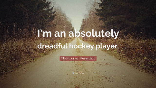 Road quote dreadful hockey player free wallpaper for desktop - medium preview image