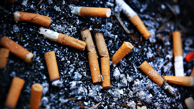 Cigarettes smoke table lighter pile free wallpaper for desktop - medium preview image