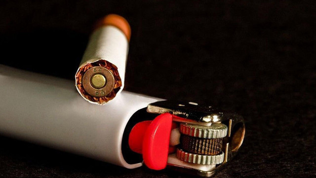 Cigarette lighter red cap white free wallpaper for desktop - medium preview image