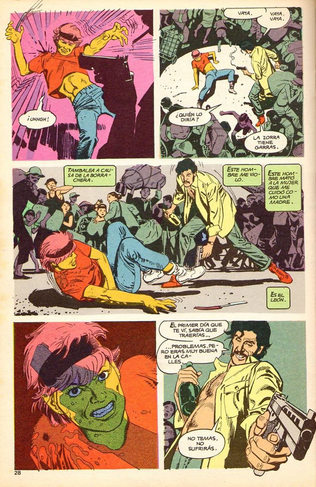 Comic strip gun multiple boys free wallpaper for mobile - medium preview image