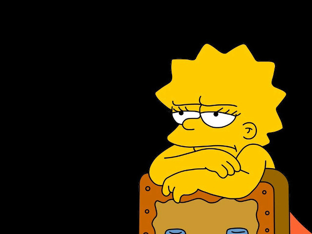 Cartoon character sitting suitcase frown free wallpaper for desktop - medium preview image