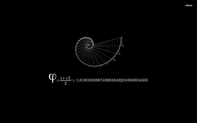 Spiral black background white text free wallpaper for desktop - medium preview image