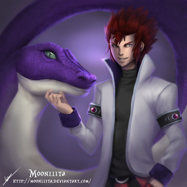 Red haired man dragon head free wallpaper for tablet - medium preview image