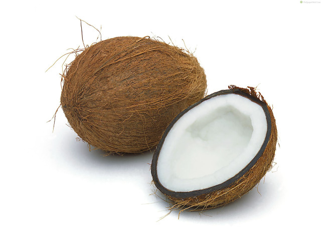 Coconut cut white background free wallpaper for desktop - medium preview image