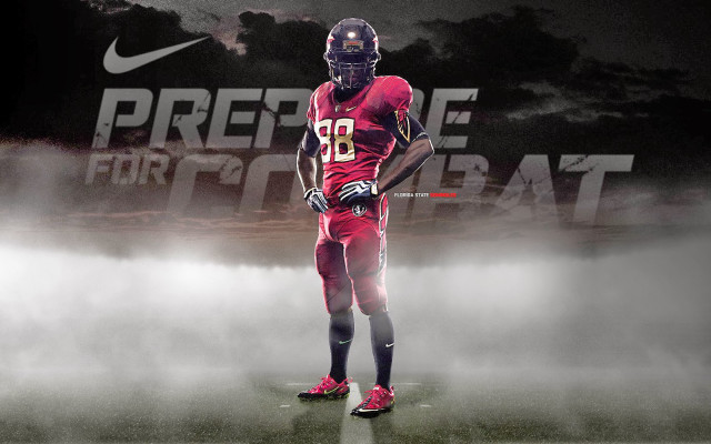 Football player red uniform foggy free wallpaper for desktop - medium preview image