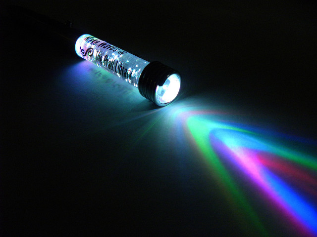 Flashlight rainbow light black background free wallpaper for desktop - medium preview image