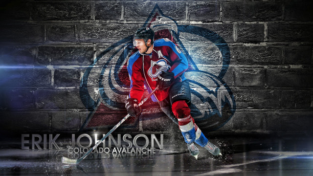 Hockey player red uniform brick free wallpaper for desktop - medium preview image
