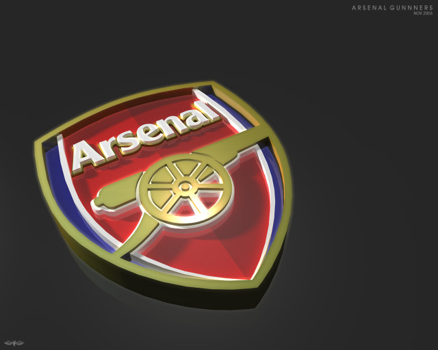 Soccer badge arsena ball center free wallpaper for desktop - medium preview image