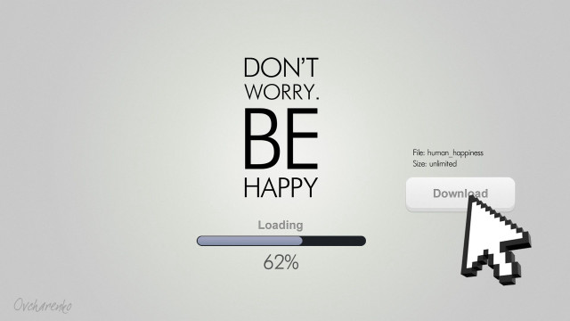 Computer mouse message happy loading free wallpaper for desktop - medium preview image
