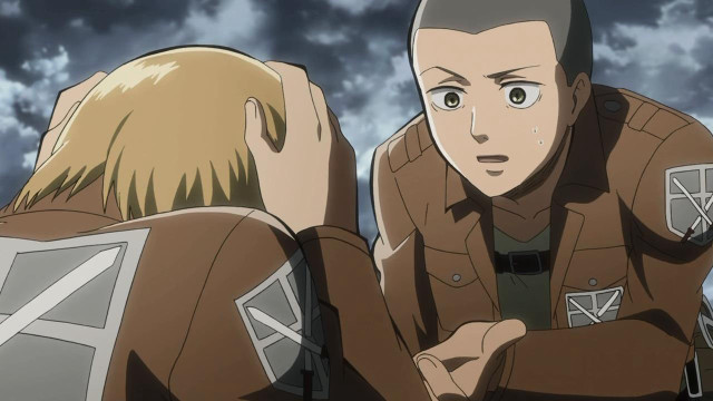 Couple people standing sky clouds #2 free wallpaper for desktop - medium preview image