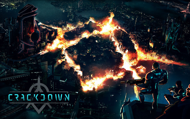 Man standing building city fire free wallpaper for desktop - medium preview image