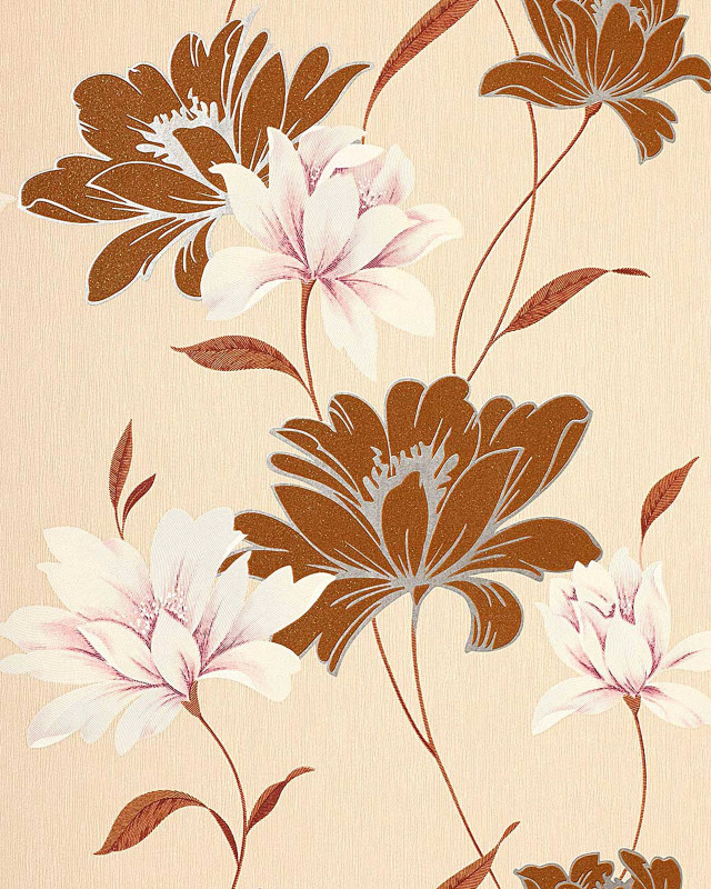 Flower wallpaper brown white tan free wallpaper for mobile - medium preview image