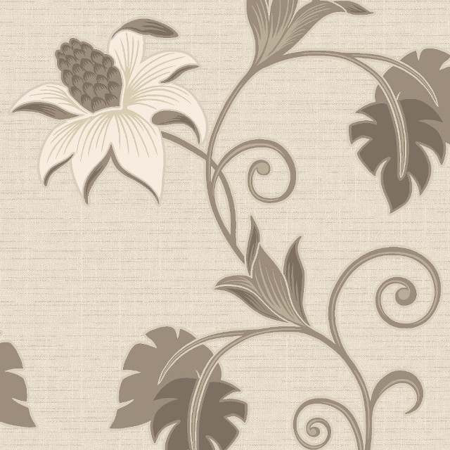 Flower leafy stem beige background free wallpaper for tablet - medium preview image