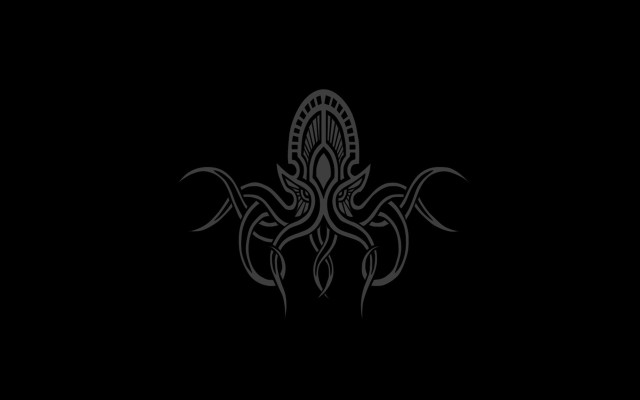 Octopus black white pattern lines free wallpaper for desktop - medium preview image