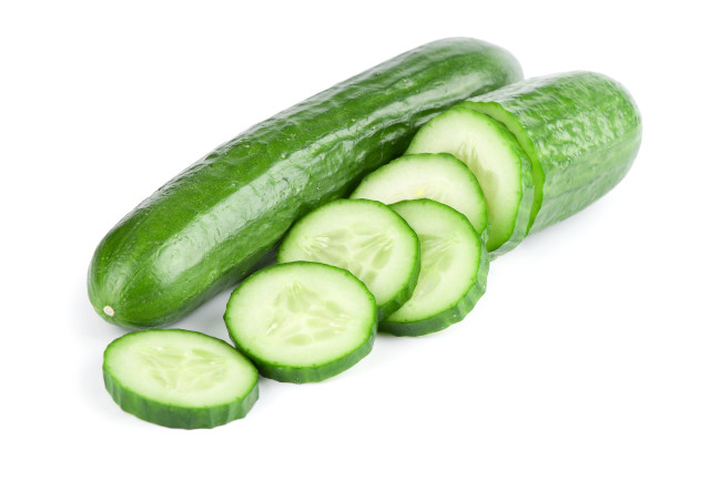 Cucumber sliced eight pieces arranged free wallpaper for desktop - medium preview image