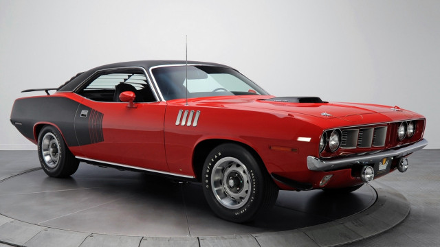 Muscle car red black circular free wallpaper for desktop - medium preview image