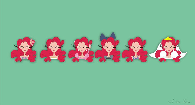 Cartoon characters hair colors shapes free wallpaper for desktop - medium preview image