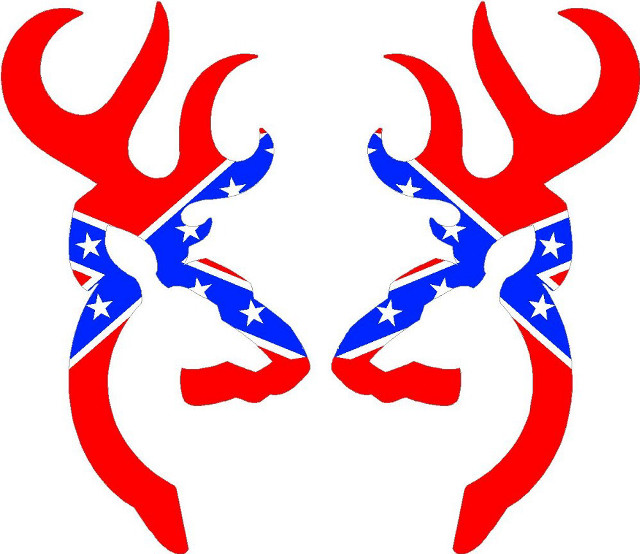 Red white blue deer heads #2 free wallpaper for desktop - medium preview image