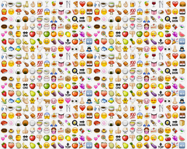 Emoticons collection large white background free wallpaper for desktop - medium preview image