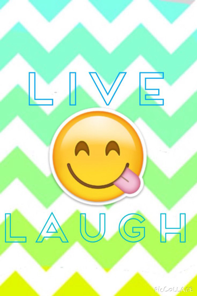 Smiley face tongue live laugh free wallpaper for mobile - medium preview image