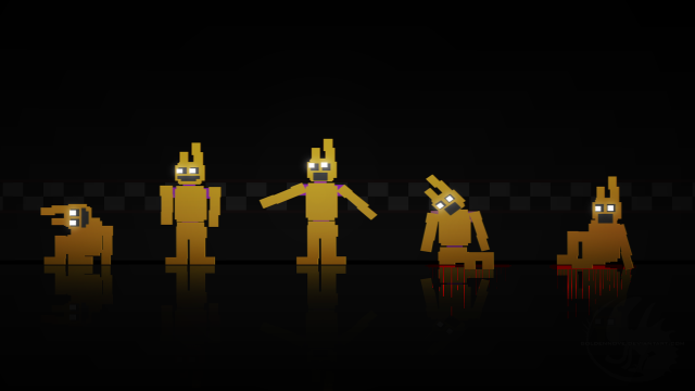 Yellow black costumes group pixel free wallpaper for desktop - medium preview image
