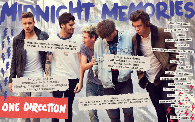 Young men collage signs one free wallpaper for desktop - medium preview image