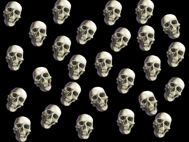 Skulls different sizes shapes bunch free wallpaper for desktop - medium preview image