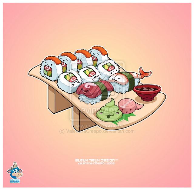 Sushi plate bowl sushi side free wallpaper for tablet - medium preview image