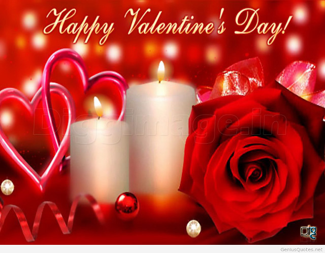 Valentine candles rose romantic red free wallpaper for desktop - medium preview image