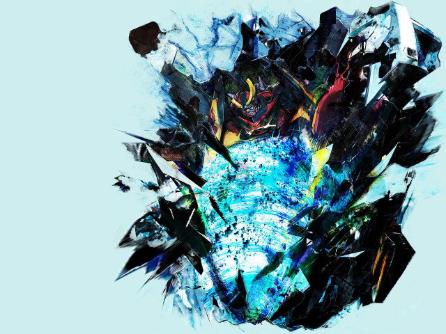 Blue vase blue background black free wallpaper for desktop - medium preview image