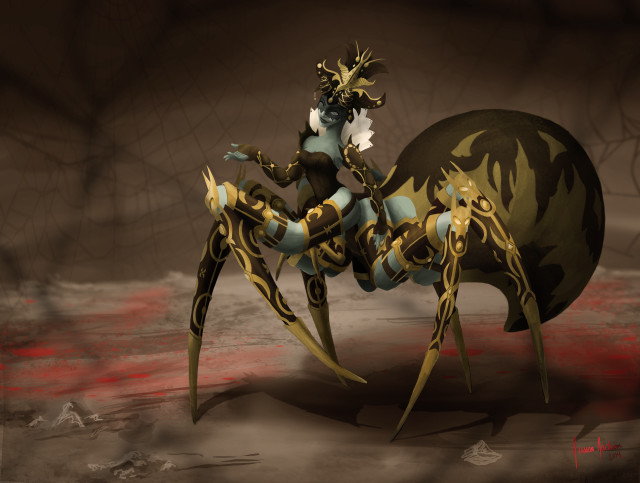 Spider woman giant back computer free wallpaper for desktop - medium preview image