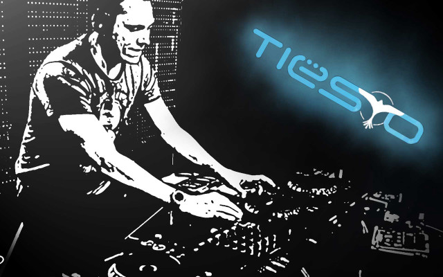 Dj mixing neon sign ties free wallpaper for desktop - medium preview image