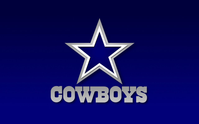 Blue background silver star cowboys #2 free wallpaper for desktop - medium preview image