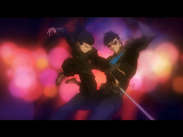 Swords black clothes colorful background free wallpaper for desktop - medium preview image