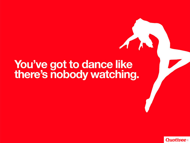 Woman dancing red background quote free wallpaper for desktop - medium preview image