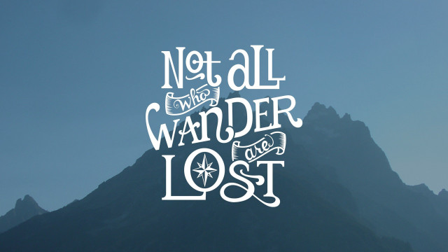 Mountain quote not all the free wallpaper for desktop - medium preview image