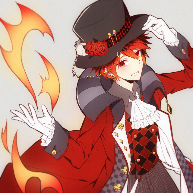 Woman red coat hat flame free wallpaper for tablet - medium preview image