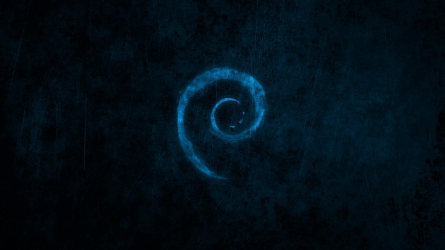 Blue swirl dark sky black free wallpaper for desktop - medium preview image