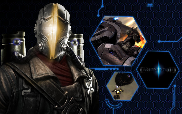 Man suit helmet gun hexagons free wallpaper for desktop - medium preview image