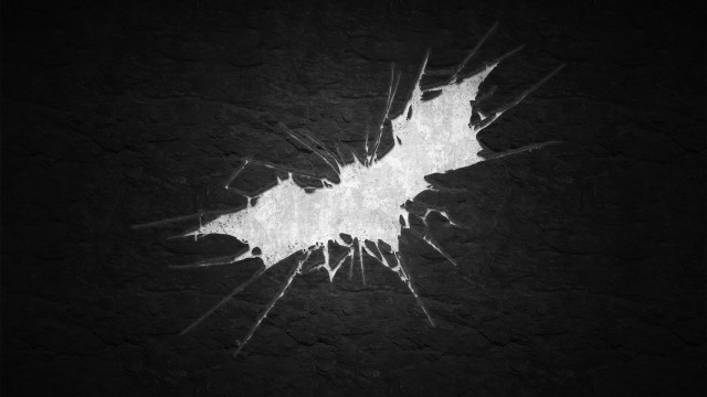 Batman symbol outline dark background free wallpaper for desktop - medium preview image