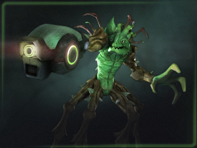 Cartoon character green face green free wallpaper for desktop - medium preview image